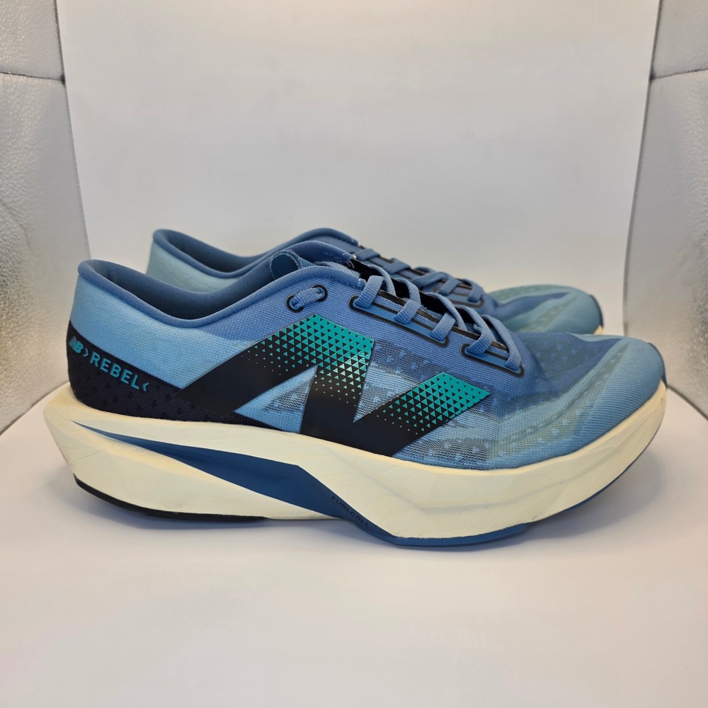 New Balance FuelCell Rebel v4 Blue Teal | Mens 10 Wide 2E Running Shoes